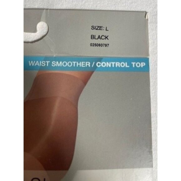 Hanes Black and Brown Silky Sheer (2 Pair) and Leggs Leggings Size Large` - Picture 3 of 9